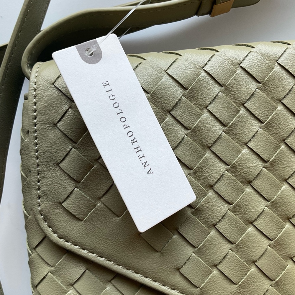 Anthropologie Foldover Woven Clutch - Picture 9 of 16